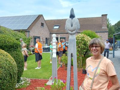 bezoek tuin Martin Claessens en zijn vrouw te Baasrode op 30-06-2024
