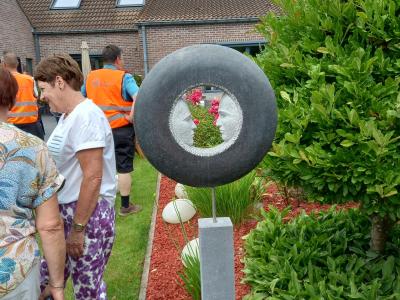 bezoek tuin Martin Claessens en zijn vrouw te Baasrode op 30-06-2024