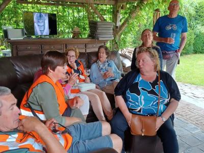 Open tuinen bij gilde leden Bruno en Liselotte Ulders - Clarysse in de Bloemenstraat te Moerzeke