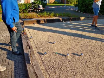 Petanque  te Moerzeke door landelijke gilde te Moerzeke & Kastel