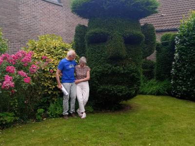 bezoek tuin Martin Claessens en zijn vrouw te Baasrode op 30-06-2024